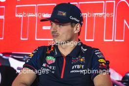 Max Verstappen (NLD) Red Bull Racing in the FIA Press Conference. 25.02.2023. Formula 1 Testing, Sakhir, Bahrain, Day Three.