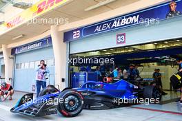 Alexander Albon (THA) Williams Racing FW45 leaves the pits. 25.02.2023. Formula 1 Testing, Sakhir, Bahrain, Day Three.