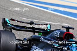 George Russell (GBR) Mercedes AMG F1 W14 rear wing detail. 23.02.2023. Formula 1 Testing, Sakhir, Bahrain, Day One.