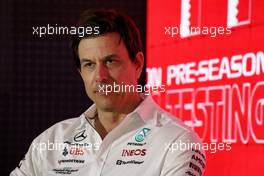 Toto Wolff (GER) Mercedes AMG F1 Shareholder and Executive Director in the FIA Press Conference. 23.02.2023. Formula 1 Testing, Sakhir, Bahrain, Day One.