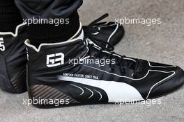 George Russell (GBR) Mercedes AMG F1 - Puma Racing Boots. 23.02.2023. Formula 1 Testing, Sakhir, Bahrain, Day One.