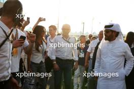 Stefano Domenicali (ITA) Formula One President and CEO and Mohammed Bin Sulayem (UAE) FIA President on the grid. 26.11.2023. Formula 1 World Championship, Rd 23, Abu Dhabi Grand Prix, Yas Marina Circuit, Abu Dhabi, Race Day.