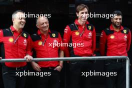 (L to R): Diego Ioverno (ITA) Ferrari Sporting Director; Frederic Vasseur (FRA) Ferrari Team Principal; Matteo Togninalli (ITA) Ferrari Chief Race Engineer. 26.11.2023. Formula 1 World Championship, Rd 23, Abu Dhabi Grand Prix, Yas Marina Circuit, Abu Dhabi, Race Day.