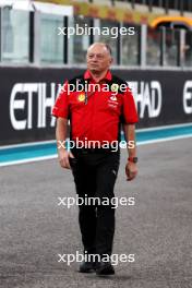 Frederic Vasseur (FRA) Ferrari Team Principal. 23.11.2023. Formula 1 World Championship, Rd 23, Abu Dhabi Grand Prix, Yas Marina Circuit, Abu Dhabi, Preparation Day.