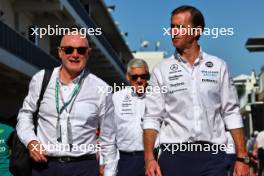 (L to R): Peter Kenyon, Williams Racing Commercial Advisor with James Matthews (GBR) Eden Rock Group CEO - Williams Racing Board Member. 20.10.2023. Formula 1 World Championship, Rd 19, United States Grand Prix, Austin, Texas, USA, Qualifying Day