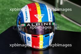 The helmet of Pierre Gasly (FRA) Alpine F1 Team. 20.10.2023. Formula 1 World Championship, Rd 19, United States Grand Prix, Austin, Texas, USA, Qualifying Day