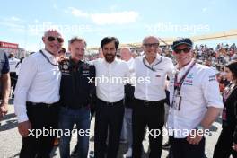(L to R): Greg Maffei (USA) Liberty Media Corporation President and Chief Executive Officer; Christian Horner (GBR) Red Bull Racing Team Principal; Mohammed Bin Sulayem (UAE) FIA President; Stefano Domenicali (ITA) Formula One President and CEO; and Tommy Hilfiger (USA) on the grid. 22.10.2023. Formula 1 World Championship, Rd 19, United States Grand Prix, Austin, Texas, USA, Race Day.