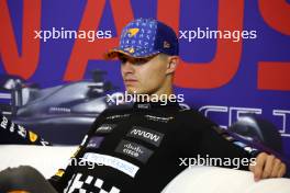 Lando Norris (GBR) McLaren in the post race FIA Press Conference. 22.10.2023. Formula 1 World Championship, Rd 19, United States Grand Prix, Austin, Texas, USA, Race Day.