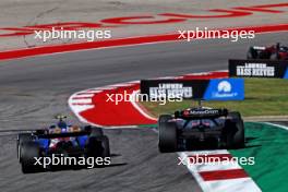 Kevin Magnussen (DEN) Haas VF-23 and Logan Sargeant (USA) Williams Racing FW45 battle for position. 22.10.2023. Formula 1 World Championship, Rd 19, United States Grand Prix, Austin, Texas, USA, Race Day.