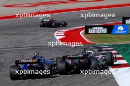 Kevin Magnussen (DEN) Haas VF-23 and Logan Sargeant (USA) Williams Racing FW45 battle for position. 22.10.2023. Formula 1 World Championship, Rd 19, United States Grand Prix, Austin, Texas, USA, Race Day.
