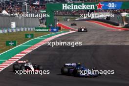 (L to R): Nico Hulkenberg (GER) Haas VF-23 and Pierre Gasly (FRA) Alpine F1 Team A523 battle for position. 22.10.2023. Formula 1 World Championship, Rd 19, United States Grand Prix, Austin, Texas, USA, Race Day.