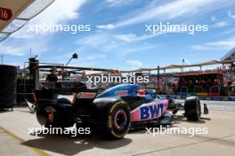 Esteban Ocon (FRA) Alpine F1 Team A523 leaves the pits. 21.10.2023. Formula 1 World Championship, Rd 19, United States Grand Prix, Austin, Texas, USA, Sprint Day.