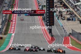 Hamda Al Qubaisi (UAE) MP Motorsport leads at the start of the race. 21.10.2023. F1 Academy, Rd 7, Race 2, United States Grand Prix, Austin, Texas, USA, Sprint Day.