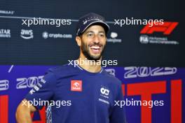 Daniel Ricciardo (AUS) AlphaTauri in the FIA Press Conference. 19.10.2023. Formula 1 World Championship, Rd 19, United States Grand Prix, Austin, Texas, USA, Preparation Day.