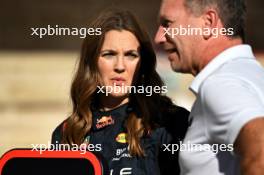 (L to R): Drew Barrymore (USA) Actress with Christian Horner (GBR) Red Bull Racing Team Principal. 19.10.2023. Formula 1 World Championship, Rd 19, United States Grand Prix, Austin, Texas, USA, Preparation Day.