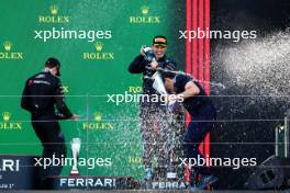 Arther Leclerc (MON) Dams celebrates his third position on the podium. 02.04.2023. FIA Formula 2 Championship, Rd 3, Feature Race, Melbourne, Australia, Sunday.