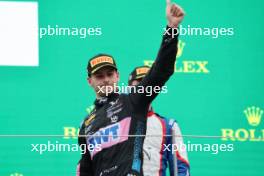 Victor Martins (FRA) ART Grand Prix celebrates his second position in on the podium. 01.07.2023. FIA Formula 2 Championship, Rd 8, Sprint Race, Spielberg, Austria, Saturday.