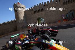 Dennis Hauger (DEN) MP Motorsport and Theo Pourchaire (FRA) ART Grand Prix. 28.04.2023. FIA Formula 2 Championship, Rd 4, Baku, Azerbaijan, Friday.