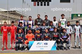 F2 - Class of 2023 group photograph. 02.03.2023. FIA Formula 2 Championship, Rd 1, Sakhir, Bahrain, Thursday.