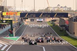 Ralph Boschung (SUI) Campos Racing leads at the start of the race. 04.03.2023. FIA Formula 2 Championship, Rd 1, Sprint Race, Sakhir, Bahrain, Saturday.