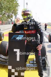 Race winner Theo Pourchaire (FRA) ART Grand Prix celebrates in parc ferme. 05.03.2023. FIA Formula 2 Championship, Rd 1, Feature Race, Sakhir, Bahrain, Sunday.