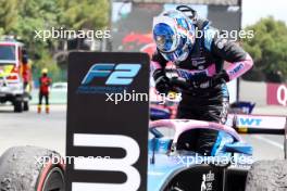 Victor Martins (FRA) ART Grand Prix, third position, in parc ferme. 04.06.2023. FIA Formula 2 Championship, Rd 7, Feature Race, Barcelona, Spain, Sunday.