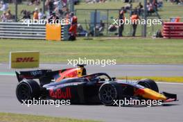 Jak Crawford (USA) Hitech Pule-Eight. 07.07.2023. FIA Formula 2 Championship, Rd 9, Silverstone, England, Friday.