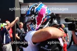 Race winner Jack Doohan (AUS) Virtuosi Racing celebrates in parc ferme. 23.07.2023. FIA Formula 2 Championship, Rd 10, Budapest, Hungary, Feature Race, Sunday.