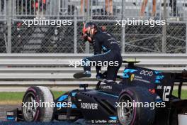 Arther Leclerc (MON) Dams crashed out of the race. 03.09.2023. Formula 2 Championship, Rd 13, Feature Race, Monza, Italy, Sunday.