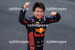 Race winner Ayumu Iwasa (JPN) Dams celebrates in parc ferme. 27.05.2023. FIA Formula 2 Championship, Rd 6, Monte Carlo, Monaco, Sprint Race, Saturday.