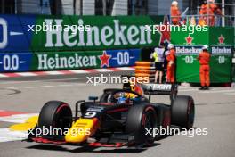 Jak Crawford (USA) Hitech Pule-Eight. 25.05.2023. FIA Formula 2 Championship, Rd 6, Practice Day, Monte Carlo, Monaco, Thursday.