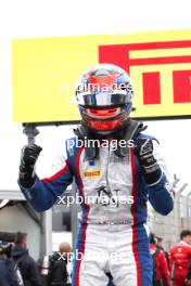 Race winner Clement Novalak (FRA) Trident celebrates in parc ferme. 27.08.2023. FIA Formula 2 Championship, Rd 12, Feature Race, Zandvoort, Netherlands, Sunday.
