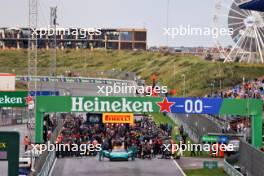 The grid before the start of the race. 27.08.2023. FIA Formula 2 Championship, Rd 12, Feature Race, Zandvoort, Netherlands, Sunday.