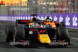 Race winner Ayumu Iwasa (JPN) Dams in parc ferme. 18.03.2023. FIA Formula 2 Championship, Rd 2, Sprint Race, Jeddah, Saudi Arabia, Saturday.