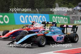 Nikola Tsolov (BGR) ART Grand Prix and Oliver Goethe (GER) Trident battle for position. 01.07.2023. FIA Formula 3 Championship, Rd 6, Sprint Race, Spielberg, Austria, Saturday.