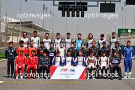 The F3 Class of 2023 Group Photograph. 02.03.2023. FIA Formula 3 Championship, Rd 1, Sakhir, Bahrain, Thursday.