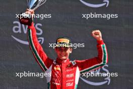 Dino Beganovic (SWE) Prema Racing celebrates his third position on the podium. 04.06.2023. FIA Formula 3 Championship, Rd 5, Feature Race, Barcelona, Spain, Sunday.