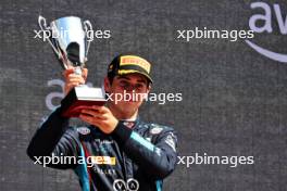 Franco Colapinto (ARG) MP Motorsport celebrates his second position on the podium. 04.06.2023. FIA Formula 3 Championship, Rd 5, Feature Race, Barcelona, Spain, Sunday.