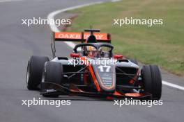 Caio Collet (BRA) Van Amersfoort Racing with a broken front wing. 09.07.2023. FIA Formula 3 Championship, Rd 7, Feature Race, Silverstone, England, Sunday.