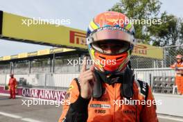 Race winner Jonny Edgar (GBR) MP Motorsport celebrates in parc ferme. 03.09.2023. Formula 3 Championship, Rd 10, Feature Race, Monza, Italy, Sunday.