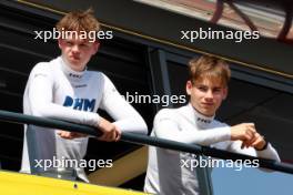 (L to R): Taylor Barnard (GBR) Jenzer Motorsport and Nikita Bedrin (ITA) Jenzer Motorsport. 26.05.2023. FIA Formula 3 Championship, Rd 4, Monte Carlo, Monaco, Friday.