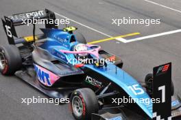 Race winner Gabriele Mini (ITA) Hitech Pulse-Eight in parc ferme. 28.05.2023. FIA Formula 3 Championship, Rd 4, Monte Carlo, Monaco, Sunday.
