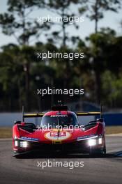 James Calado (GBR) / Alessandro Pier Guidi (ITA) / Antonio Giovinazzi (ITA) #51 AF Corse Ferrari 499P. 16.03.2023. FIA World Endurance Championship, Round 1, 1000 Miles of Sebring, Sebring, Florida, USA.