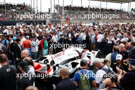 Mike Conway (GBR) / Kamui Kobayashi (JPN) / Jose Maria Lopez (ARG) #07 Toyota Gazoo Racing Toyota GR010 Hybrid on the grid before the start of the race. 10.06.2023. FIA World Endurance Championship, Le Mans 24 Hours Race, Le Mans, France, Saturday.
