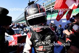 Race winner Kamui Kobayashi (JPN) Toyota Gazoo Racing celebrates in parc ferme. 09.07.2023. FIA World Endurance Championship, Rd 5, Six Hours Of Monza, Monza, Italy.