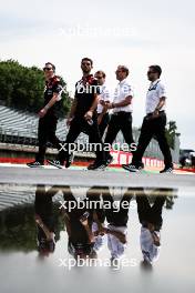 Mike Conway (GBR) Toyota Gazoo Racing and Jose Maria Lopez (ARG) walk the circuit. 07.07.2023. FIA World Endurance Championship, Rd 5, Six Hours Of Monza, Monza, Italy.