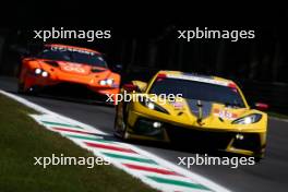 Ben Keating (USA) / Nicolas Varrone (ARG) / Nicky Catsburg (NLD) #33 Corvette Racing Chevrolet Corvette C8.R. 07.07.2023. FIA World Endurance Championship, Rd 5, Six Hours Of Monza, Monza, Italy.