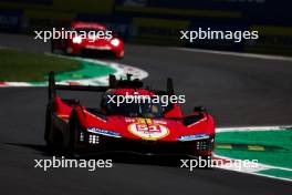 James Calado (GBR) / Alessandro Pier Guidi (ITA) / Antonio Giovinazzi (ITA) #51 AF Corse Ferrari 499P. 07.07.2023. FIA World Endurance Championship, Rd 5, Six Hours Of Monza, Monza, Italy.