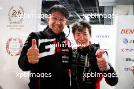 (L to R): Koji Sato (JPN) Toyota President and Chief Executive Officer with Kamui Kobayashi (JPN) Toyota Gazoo Racing. 09.09.2023. FIA World Endurance Championship, Round 6, Six Hours of Fuji, Fuji, Japan, Saturday.