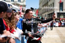 Mike Conway (GBR) Toyota Gazoo Racing with fans. 02-04.06.2023. FIA World Endurance Championship, Le Mans Test, Le Mans, France.